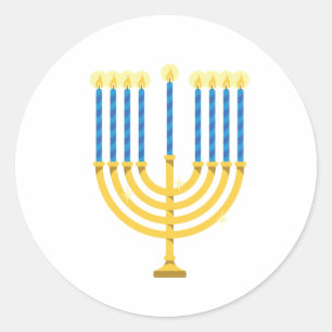 Adesivo Hanukkah Menorah