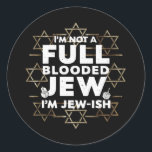Adesivo Hanukkah Não Judeu de Sangue Total Chanukah Judaic<br><div class="desc">Hanukkah Não Judeu de Sangue Total Chanukah Judaico</div>