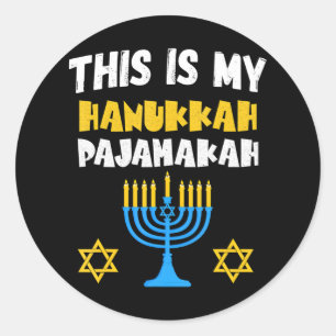 Adesivo Hanukkah para a família Chanukah Engraçado Hanukka