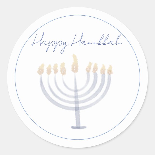 Adesivo Hanukkah Sticker | Menorah | Ronda (Frente)