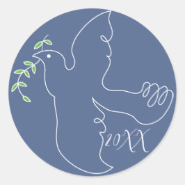 Adesivo Hanukkah Stickers (1 1/2"/3") "Chanukah Dove"