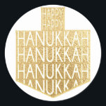 Adesivo Hanukkah Stickers (1 1/2" ou 3") "Hanukkah Dreidel<br><div class="desc">Chanucá/adesivos de Natal,  "Chanucá em um Dreidel" Escolha entre adesivos de 1 1/2" e 3". Obrigados para parar e comprar! Seu negócio é muito apreciado! Feliz Hanukkah!</div>