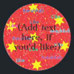 Adesivo Hanukkah Stickers (1 1/2 ou 3") "Like Hanukkah"<br><div class="desc">Personalize alterando o tamanho, estilo, cor e texto da fonte. Tantos usos: De e para os adesivos de presentes, Obrigado aos adesivos nas bolsas de tratamento, Tópicos de Bolo (colar no estojo pesado, colar na ponta do dente da fita na parte traseira do estoque de papelão), ou que tal etiquetas...</div>