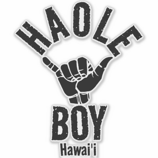 ADESIVO HAOLE BOY SHAKA HAWAII (Frente)