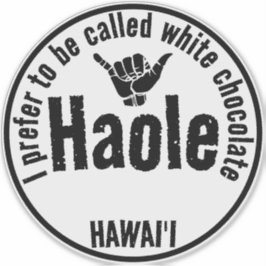 ADESIVO HAOLE - CHOCOLATE BRANCO SHAKA HAWAII