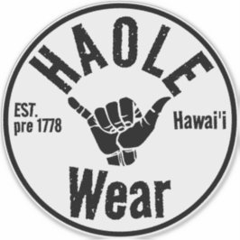 Adesivo HAOLE EST antes de 1778 SHAKA HAWAII