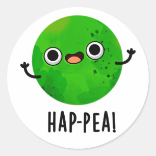 Adesivo Hap-pea Funny Happy Pea Pun