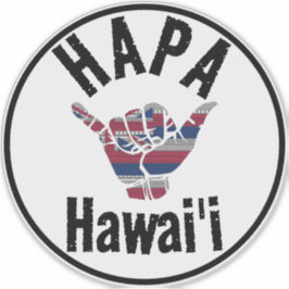 Adesivo HAPA HAWAII TRIBAL HI Flag SHAKA