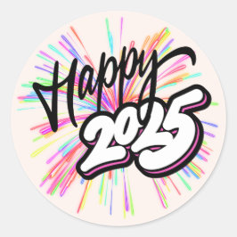 Adesivo Happy 2025 Sticker