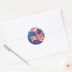 Adesivo Happy 4 de julho Sticker