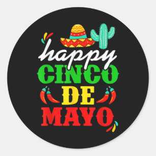Adesivo Happy 5 De Mayo Cinco De Mayo Viva México 5 De Mai