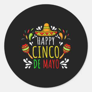 Adesivo Happy 5 De Mayo Permite Fiesta Viva México Cinco D