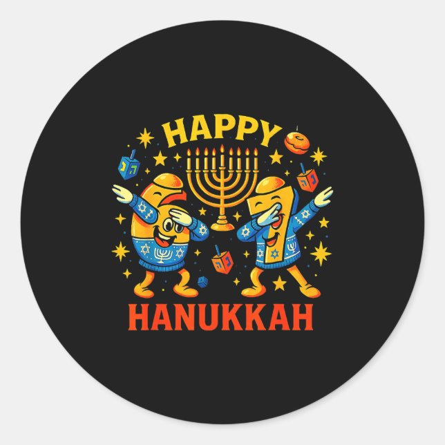 Adesivo Happy 67 Hanukkah Funny Holiday Meme Design  (Frente)