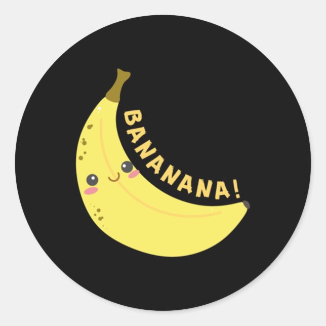 Adesivo Happy Banana Sticker (Frente)