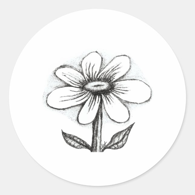 Adesivo Happy Birthday card for her with daisy (Frente)