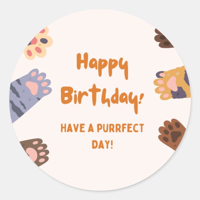 Adesivo Happy Birthday stickers – Colorful Fun Birthday (Frente)