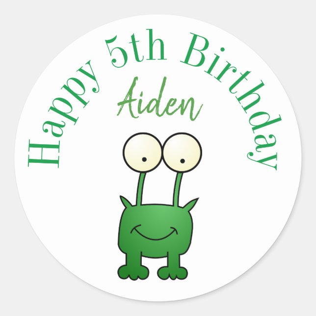 Adesivo Happy birthday stickers personalized (Frente)