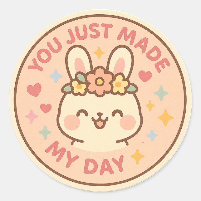 Adesivo Happy Bunny Appreciation Sticker (Frente)