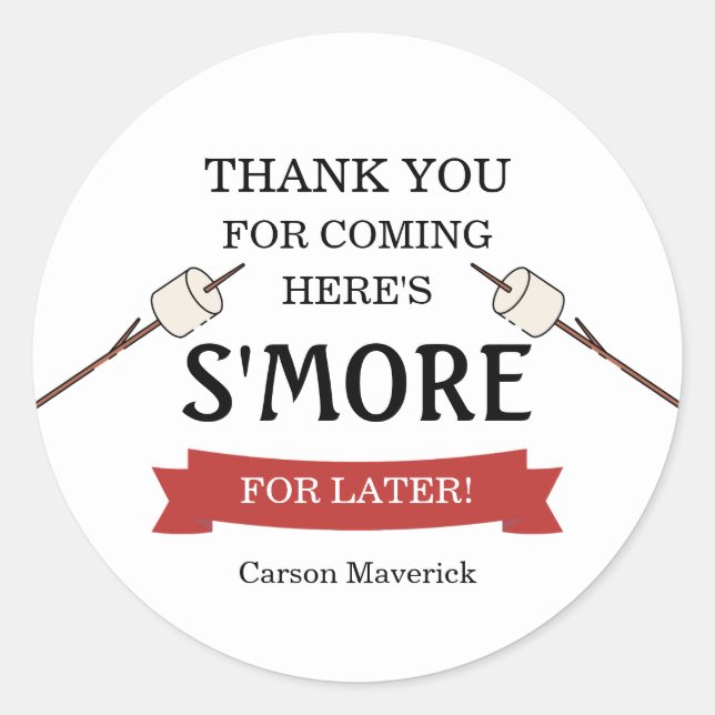 Adesivo Happy Camper Adventure Birthday (Frente)