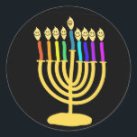 Adesivo Happy Channukah Menora / Chanukia<br><div class="desc">hanuka, hanuka, hanukah, hanukah, hanukah, hanukah, hanukkah, chanuka, canukah, chanukah, canukah, canukkah, chanukkah chanukia, chanukia, hanukia, menora, mennora, feriado menorra, feriados, jedesejo, judaísmo, "feliz anukkah", rosto feliz", candelabro, </div>