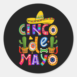 Adesivo Happy Cinco De Mayo Fiesta Squad 5 De Mayo Mexican