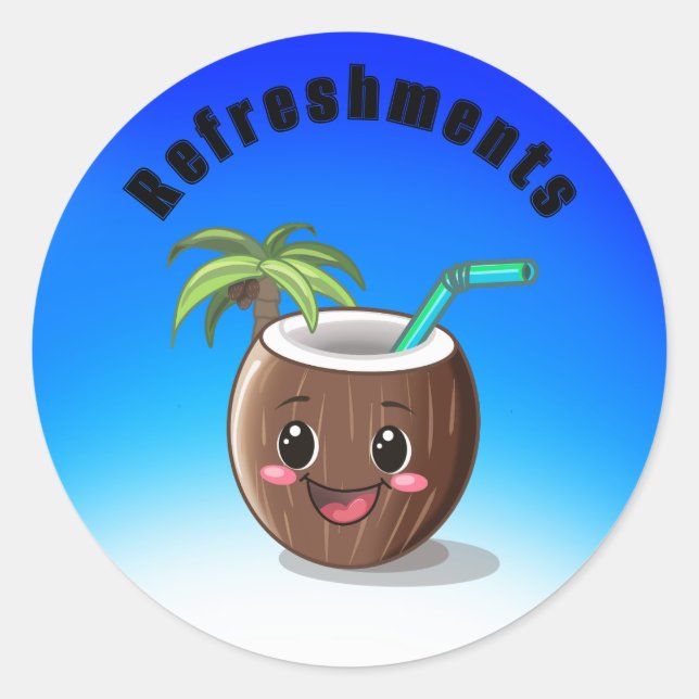 Adesivo Happy Coconut (Frente)