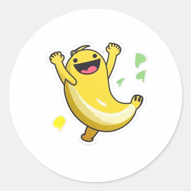 Adesivo Happy Dancing Banana (Frente)
