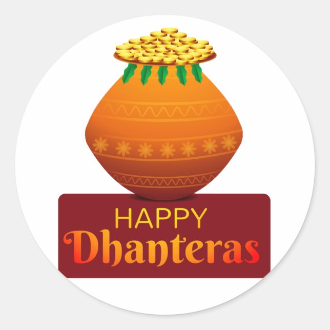 Adesivo Happy Dhanteras (Frente)