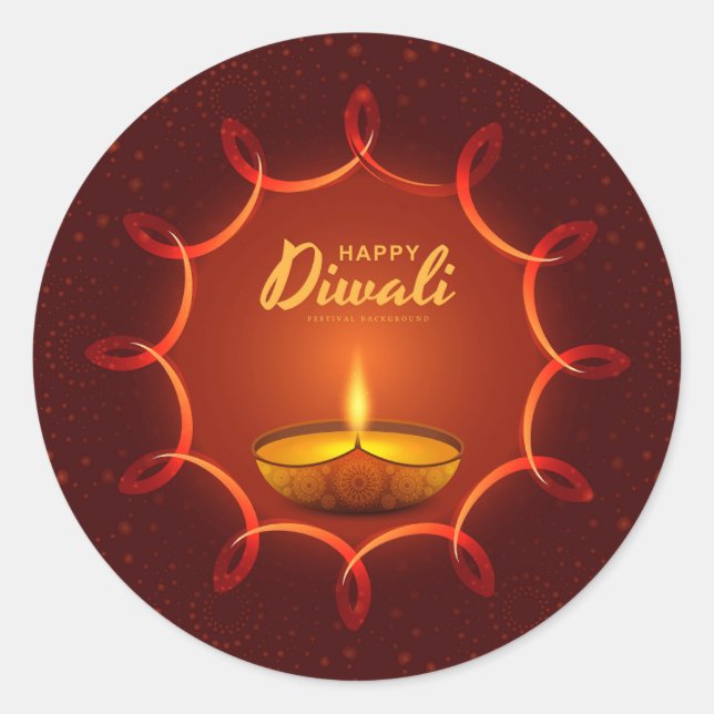 Adesivo Happy Diwali (Frente)