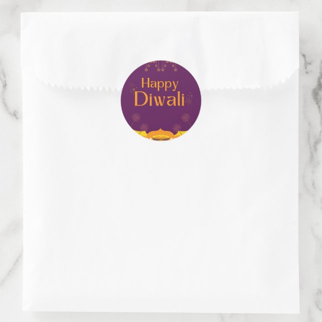 Adesivo Happy Diwali Party  (Bolsa)