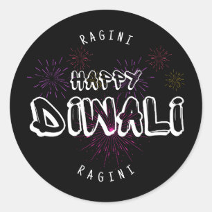 Adesivo Happy Diwali - personalizável e personalizado