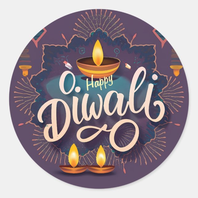 Adesivo Happy Diwali Sticker (Frente)