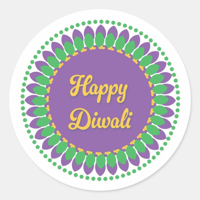 Adesivo Happy Diwali Sticker (Frente)