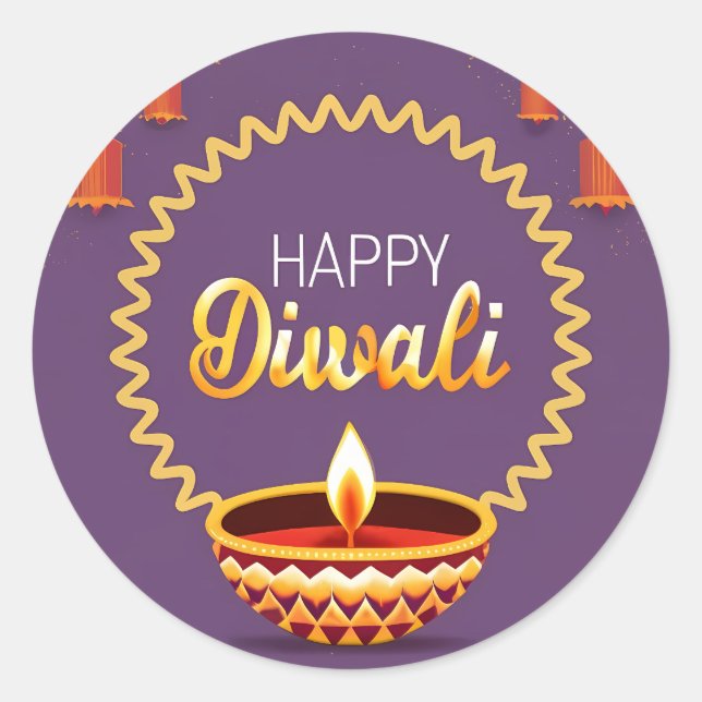 Adesivo Happy Diwali Sticker (Frente)