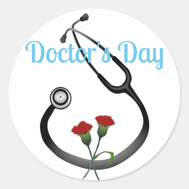 Adesivo Happy Doctor's Day Stethoscope (Frente)