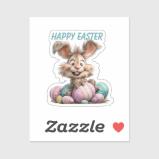 Adesivo Happy Easter Bunny Sticker