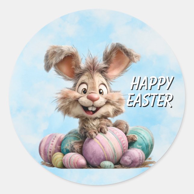 Adesivo Happy Easter Bunny Sticker (Frente)