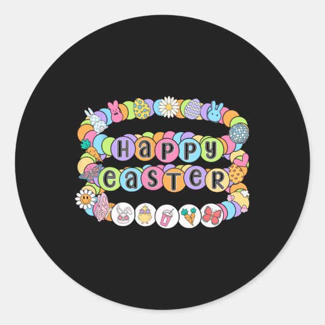 Adesivo Happy Easter Egg Bunny Spring Easter Friendship Br (Frente)