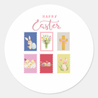 Adesivo Happy Easter Holiday Stamp