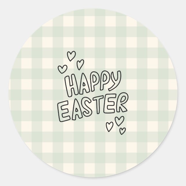 Adesivo Happy Easter Pattern (Frente)