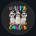 Adesivo Happy Easter Three Maltese Wearing Bunny Ears<br><div class="desc">Happy Easter Three Maltese Wearing Bunny Ears Eggs Hunting Gift. Perfect gift for your dad,  mom,  papa,  men,  women,  friend and family members on Thanksgiving Day,  Christmas Day,  Mothers Day,  Fathers Day,  4th of July,  1776 Independent day,  Veterans Day,  Halloween Day,  Patrick's Day</div>