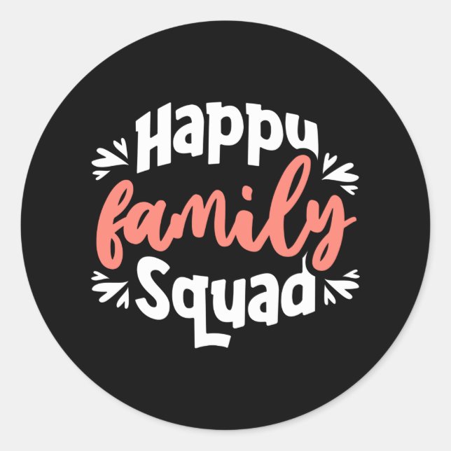 Adesivo Happy Family Squad (Frente)