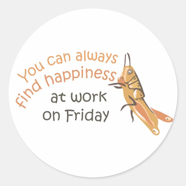 Adesivo Happy Friday Sticker (Frente)