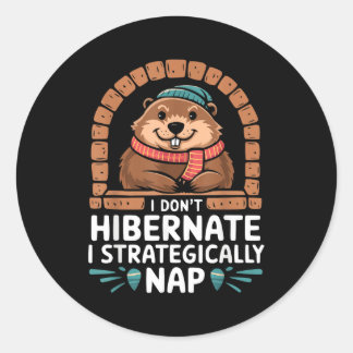 Adesivo Happy Groundhog Day Woodchuck Animal Groundhog Lov