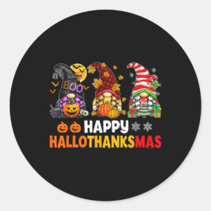 Adesivo Happy Hallothanksmas Gnomos Lover Feliz das Bruxas