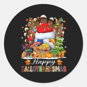 Adesivo Happy Hallothanksmas Voleibol Halloween Thanksgi