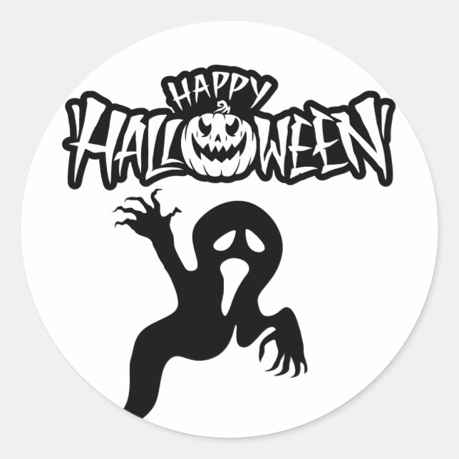 Adesivo Happy Halloween Autocollant (Frente)