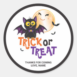 Adesivo Happy Halloween Vampire Bat Trick or Treat