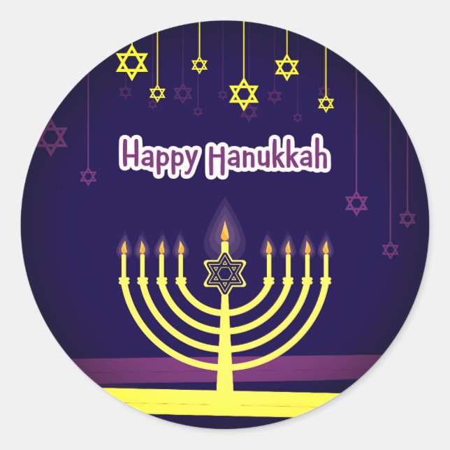 Adesivo Happy Hanukkah (Frente)