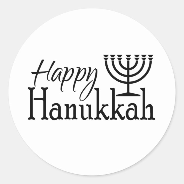 Adesivo Happy Hanukkah Sticker (Frente)